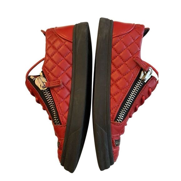 Giuseppe Zanotti Dylan quilted zip leather sneakers men's size 39.5 - Picture 7 of 11